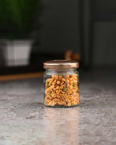 Small Clear Glass Jar for Kitchen and Pantry Storage | 100 ML | 3 x 3 inches