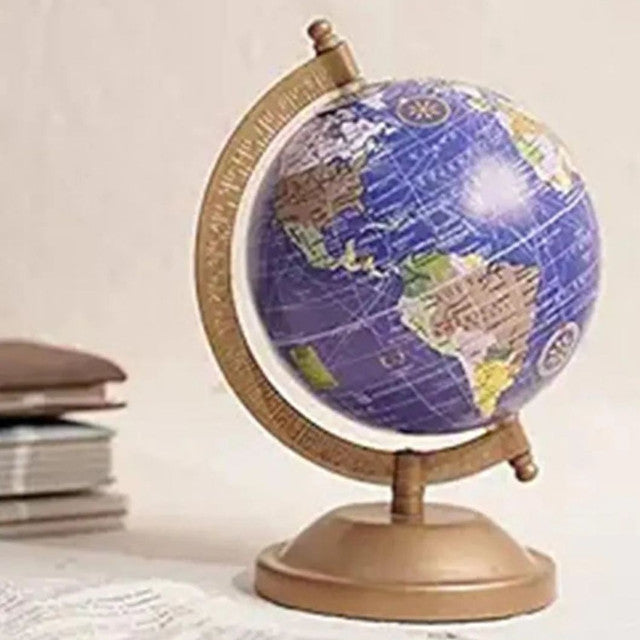 Antiqe Golden Frame Globe | 5 x 8 inches