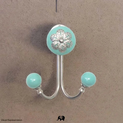 Ocean Mist Filigree Hook | Multiple Colors Teal & Silver