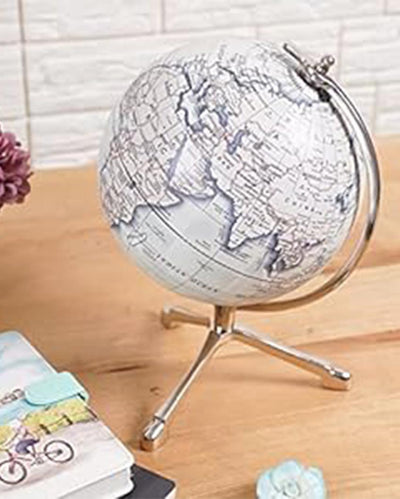 Whereabouts Unisphere Globe Off White