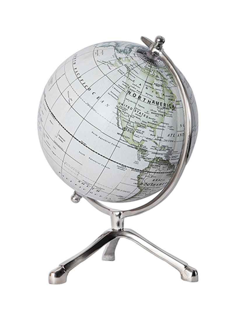 Whereabouts Unisphere Globe Off White