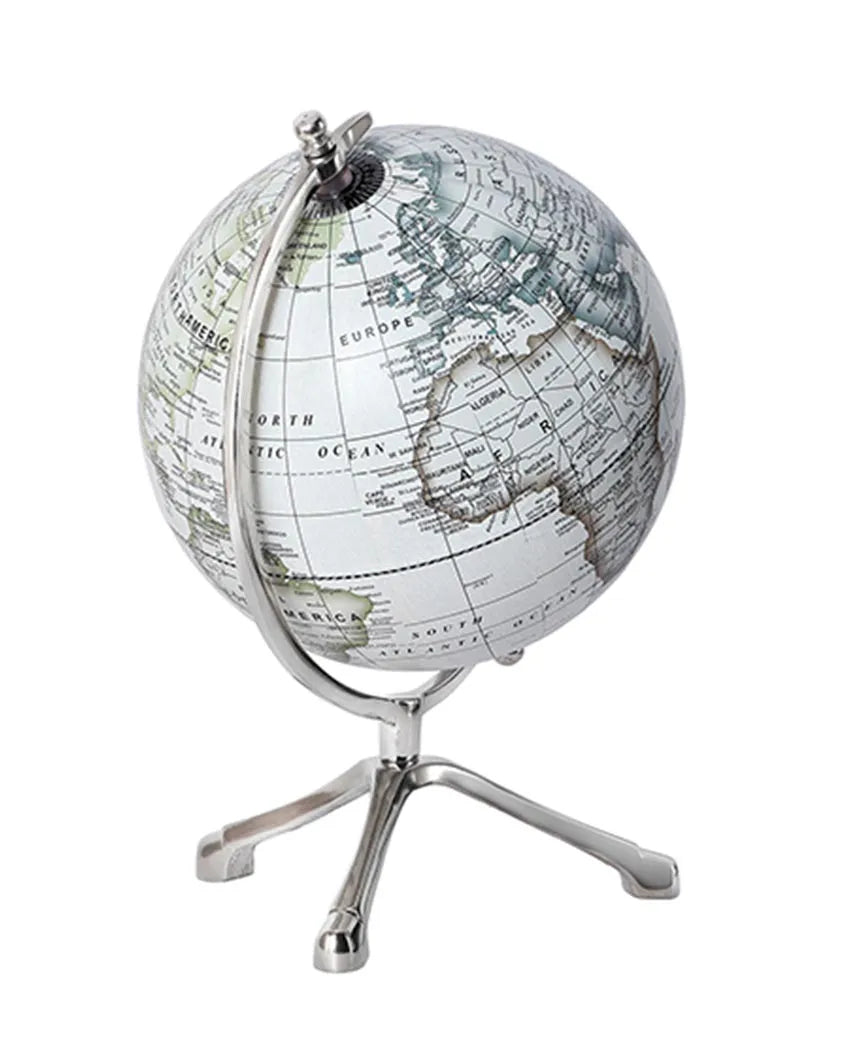 Whereabouts Unisphere Globe Off White