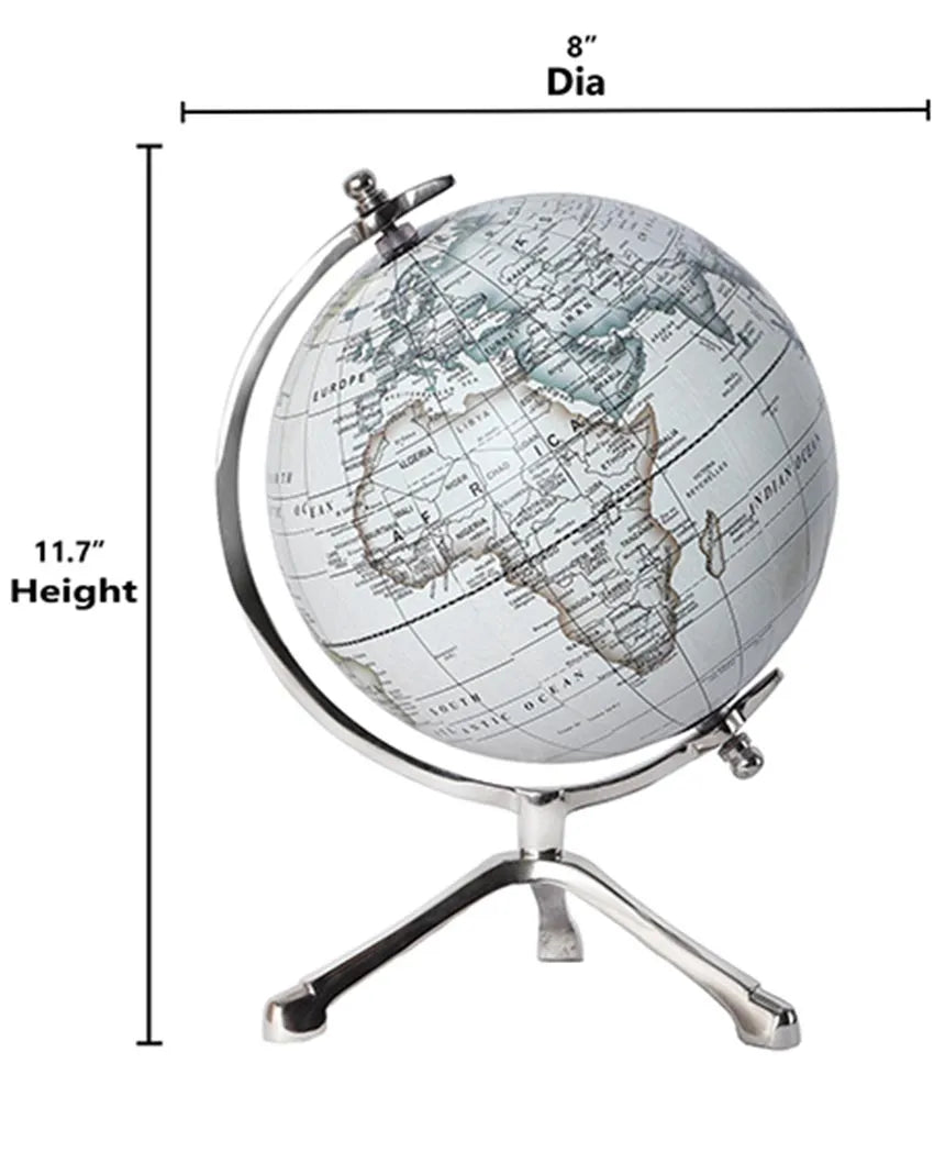 Whereabouts Unisphere Globe Off White