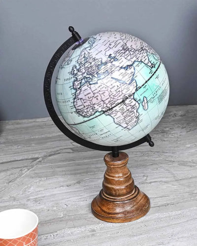 Ocean Wooden Base Globe