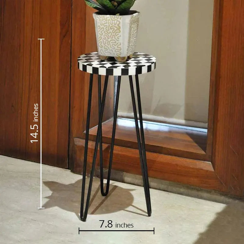 Check Small Side Table