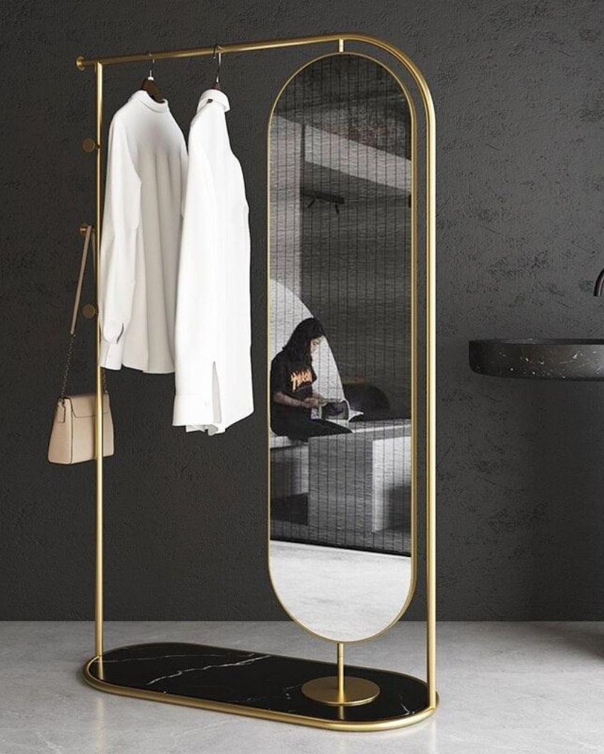 Commo Clothes Rack with Mirror