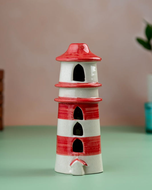 Light House Ceramic Tealight Holder