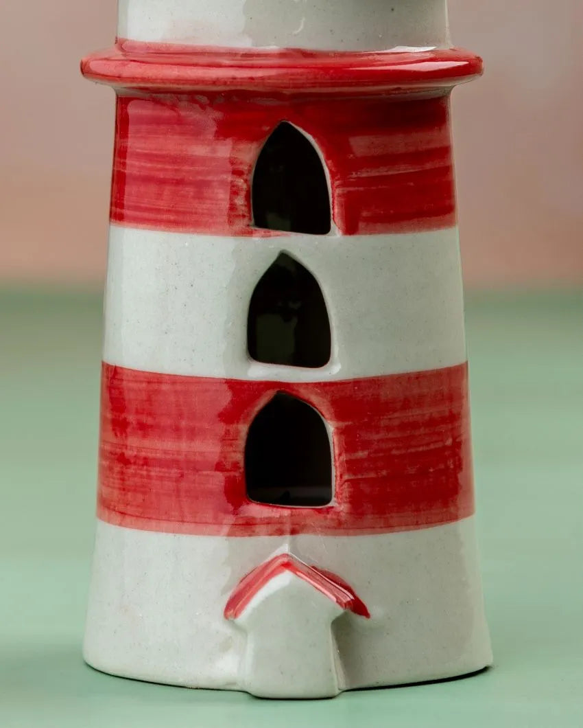 Light House Ceramic Tealight Holder