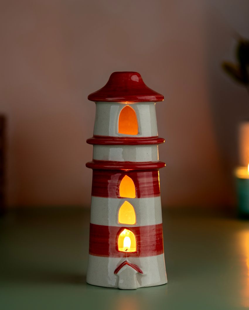 Light House Ceramic Tealight Holder