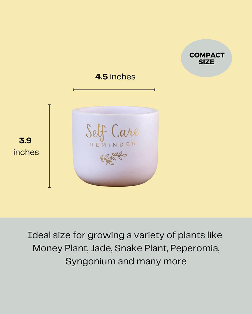 Self Care Reminder Terracotta Planter