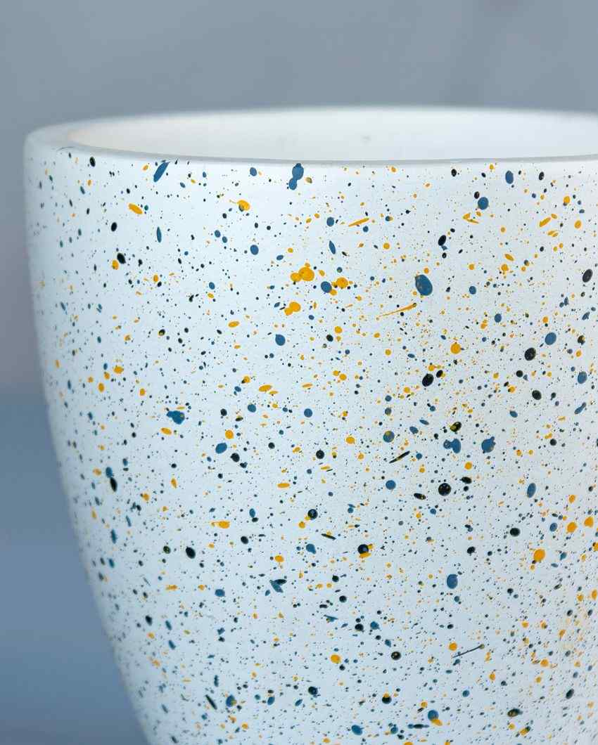 White Galaxy Terracotta Pot