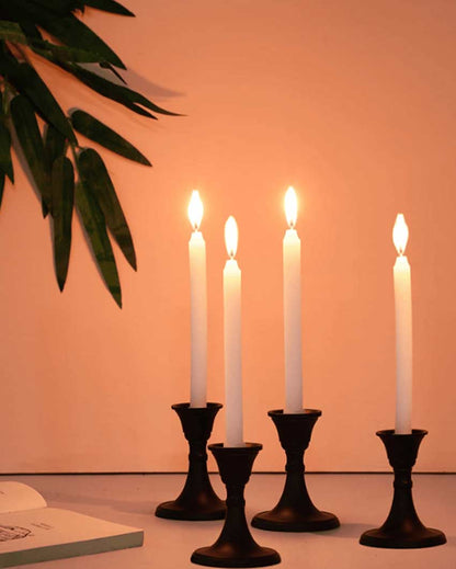 Charming Mini Aluminium Candle Stands | Set of 4 | 3 x 3 inches