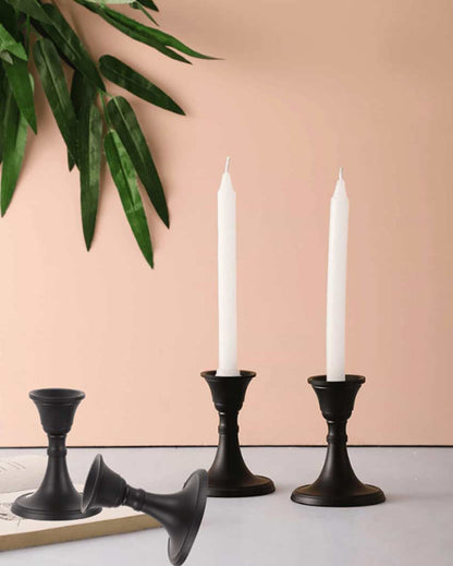 Charming Mini Aluminium Candle Stands | Set of 4 | 3 x 3 inches