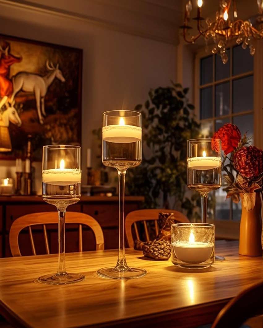 Simple And Elegant Design For Creating Cozy Atmosphere Tealight Holder | Pack of 3