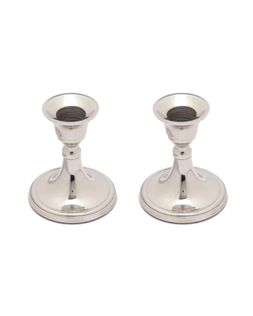 Charming Mini Aluminium Candle Stands | Set of 4 | 3 x 3 inches