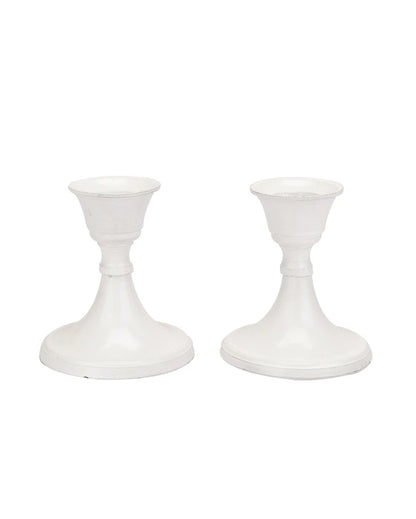 Charming Mini Aluminium Candle Stands | Set of 4 | 3 x 3 inches