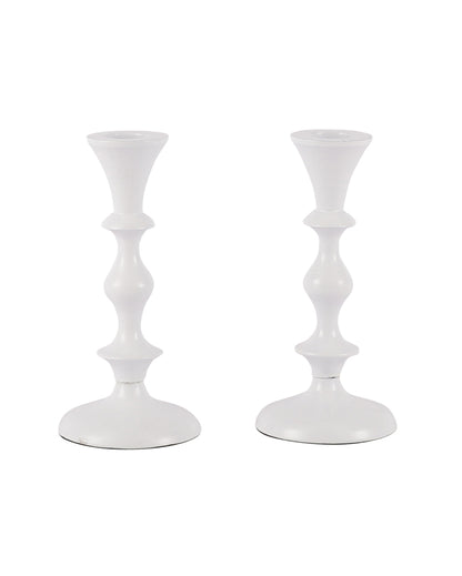 Elegant Aluminium Centerpiece Candle Stands | Set of 2 | 3 x 6 inches