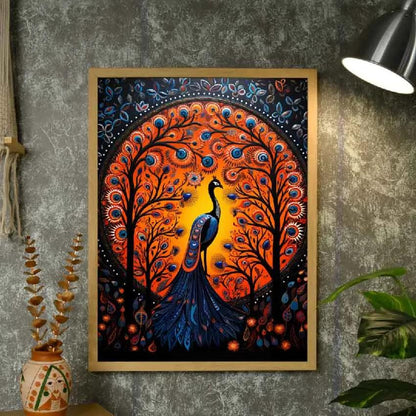 Mythical Peak Canvas Artisan Wall Painting