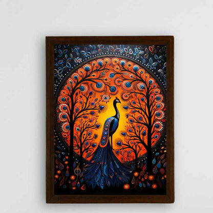 Mythical Peak Canvas Artisan Wall Painting