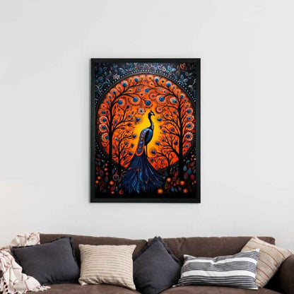 Mythical Peak Canvas Artisan Wall Painting