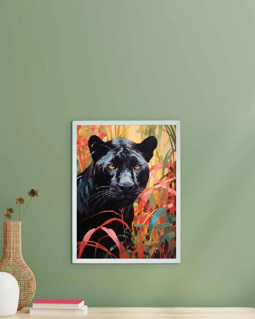 Harmony Abstract Panther Canvas Wall Painting