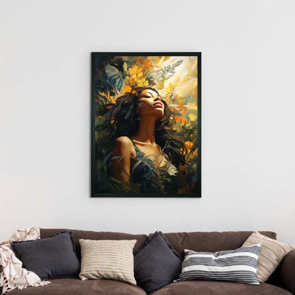 Sun Kissed Canvas Artisan Beauty Wall Painting