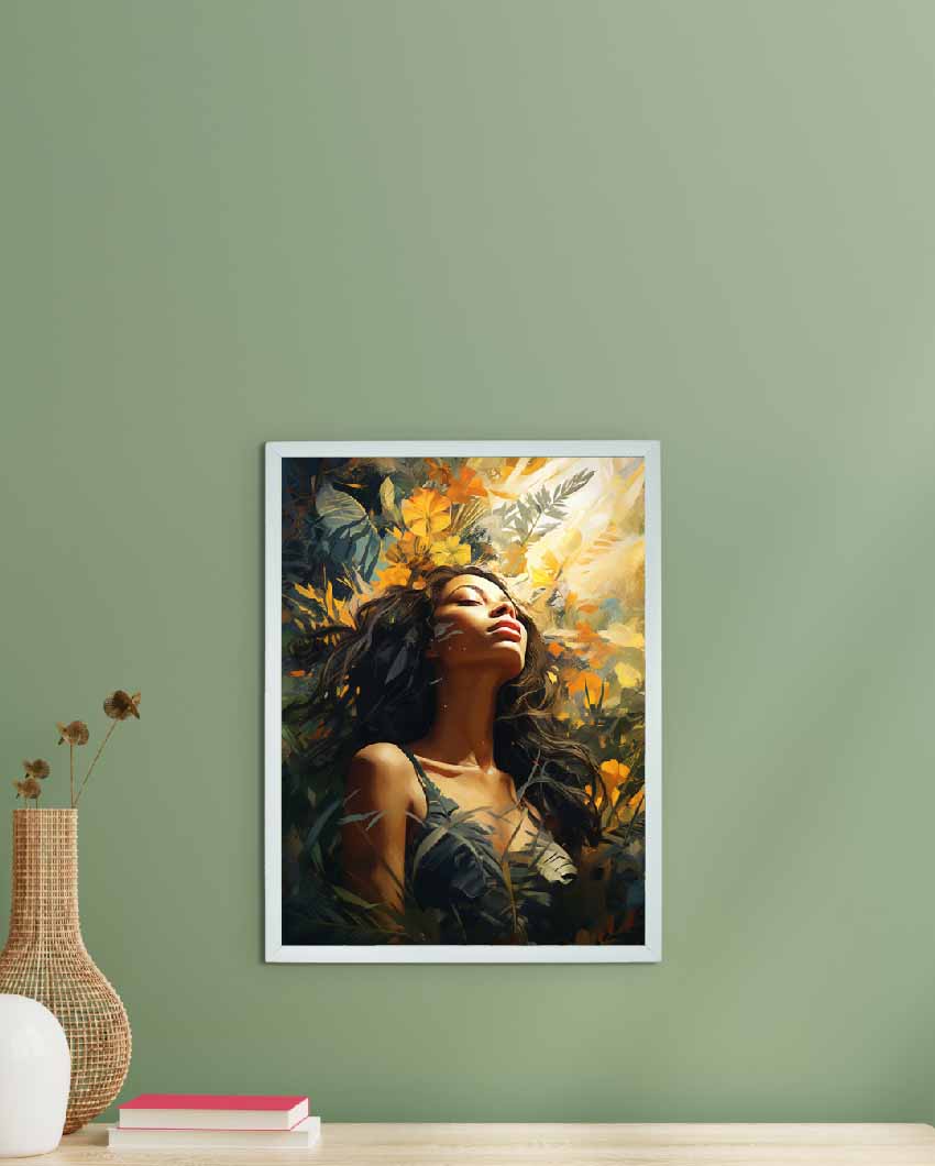 Sun Kissed Canvas Artisan Beauty Wall Painting