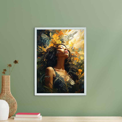 Sun Kissed Canvas Artisan Beauty Wall Painting