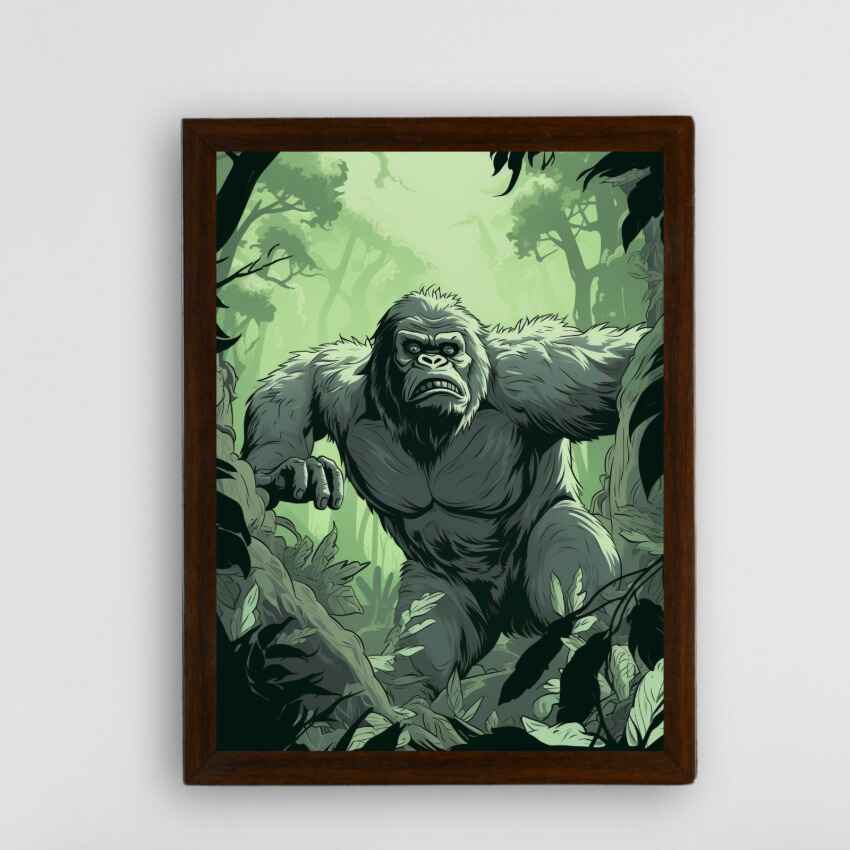 Gorilla Harmony Find Your Abstract Canvas Wall Painting