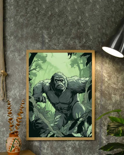 Gorilla Harmony Find Your Abstract Canvas Wall Painting