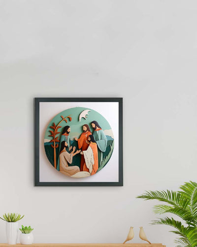 Jesus & Disciples Artisan Canvas Wall Painting