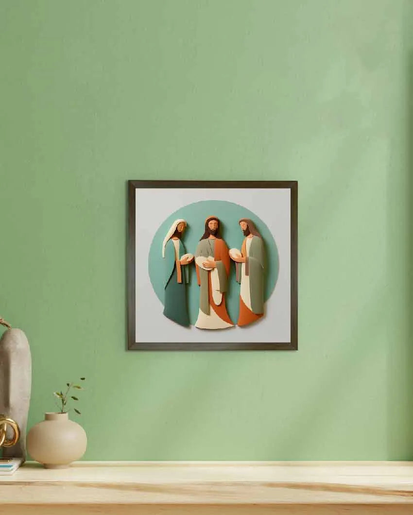 Jesus Family Artisan Canvas Wall Painting