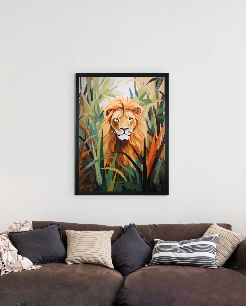 Lion Harmony Find Your Abstract Canvas Wall Painting