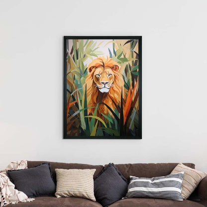 Lion Harmony Find Your Abstract Canvas Wall Painting