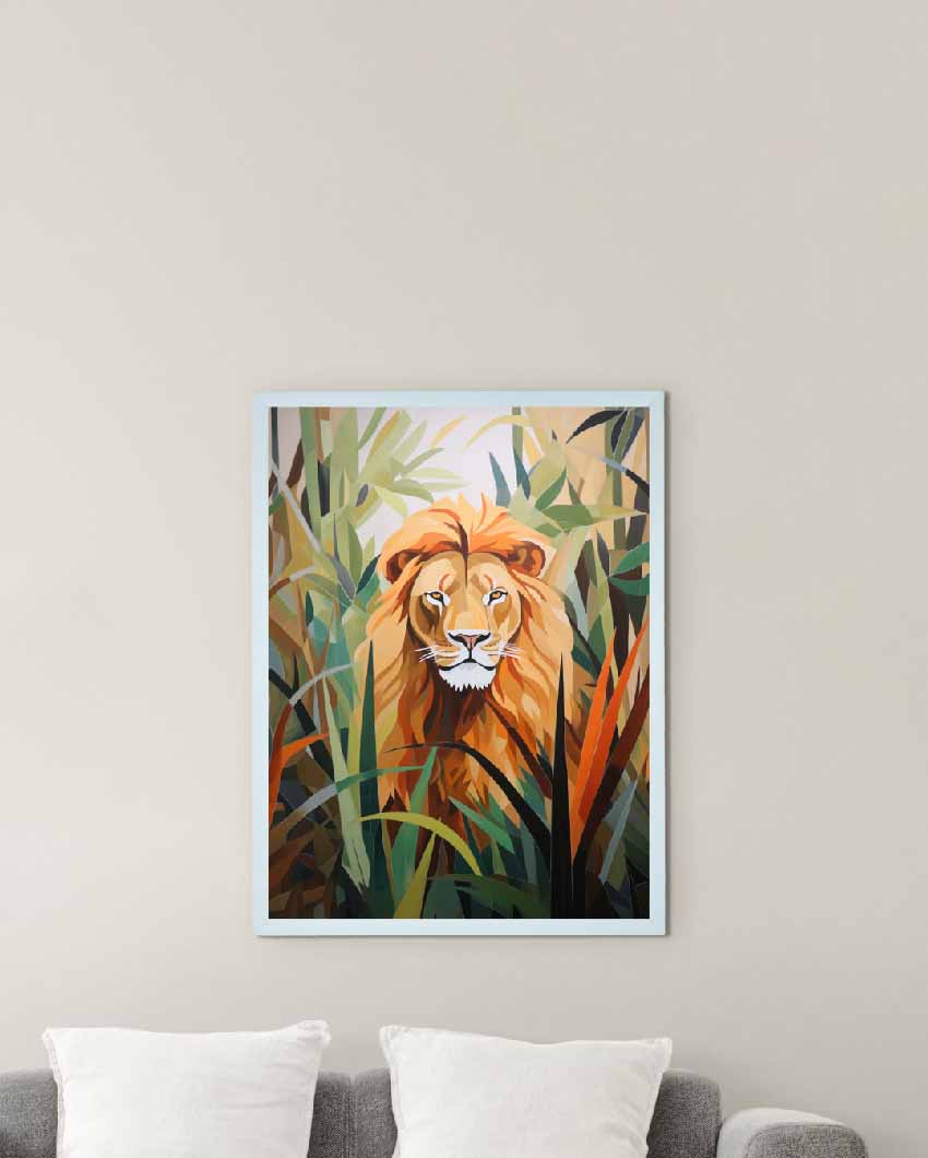 Lion Harmony Find Your Abstract Canvas Wall Painting