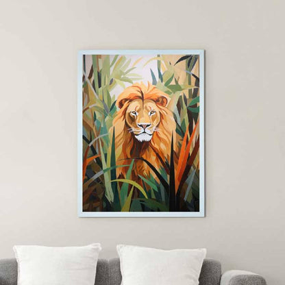 Lion Harmony Find Your Abstract Canvas Wall Painting