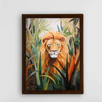 Lion Harmony Find Your Abstract Canvas Wall Painting