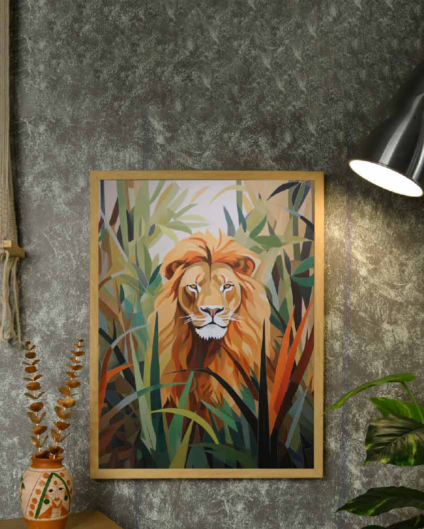 Lion Harmony Find Your Abstract Canvas Wall Painting