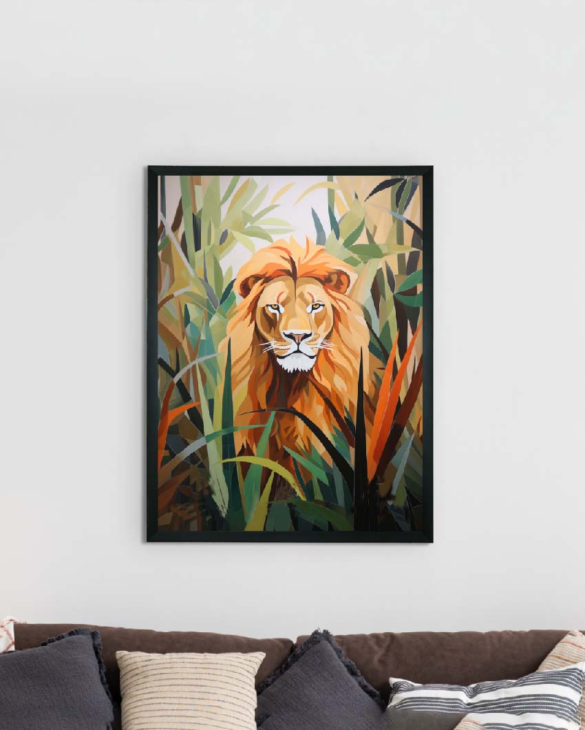 Lion Harmony Find Your Abstract Canvas Wall Painting