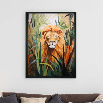 Lion Harmony Find Your Abstract Canvas Wall Painting