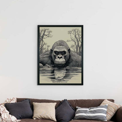 Brilliance Chimp Canvas Artisan Home Decor Wall Painting