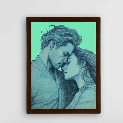 Romantic Lines Artisan Canvas Wall Painting