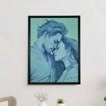 Romantic Lines Artisan Canvas Wall Painting