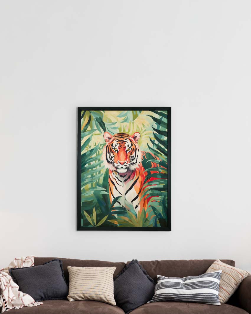 Premium Tiger Canvas Art Wall Painting