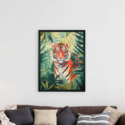 Premium Tiger Canvas Art Wall Painting