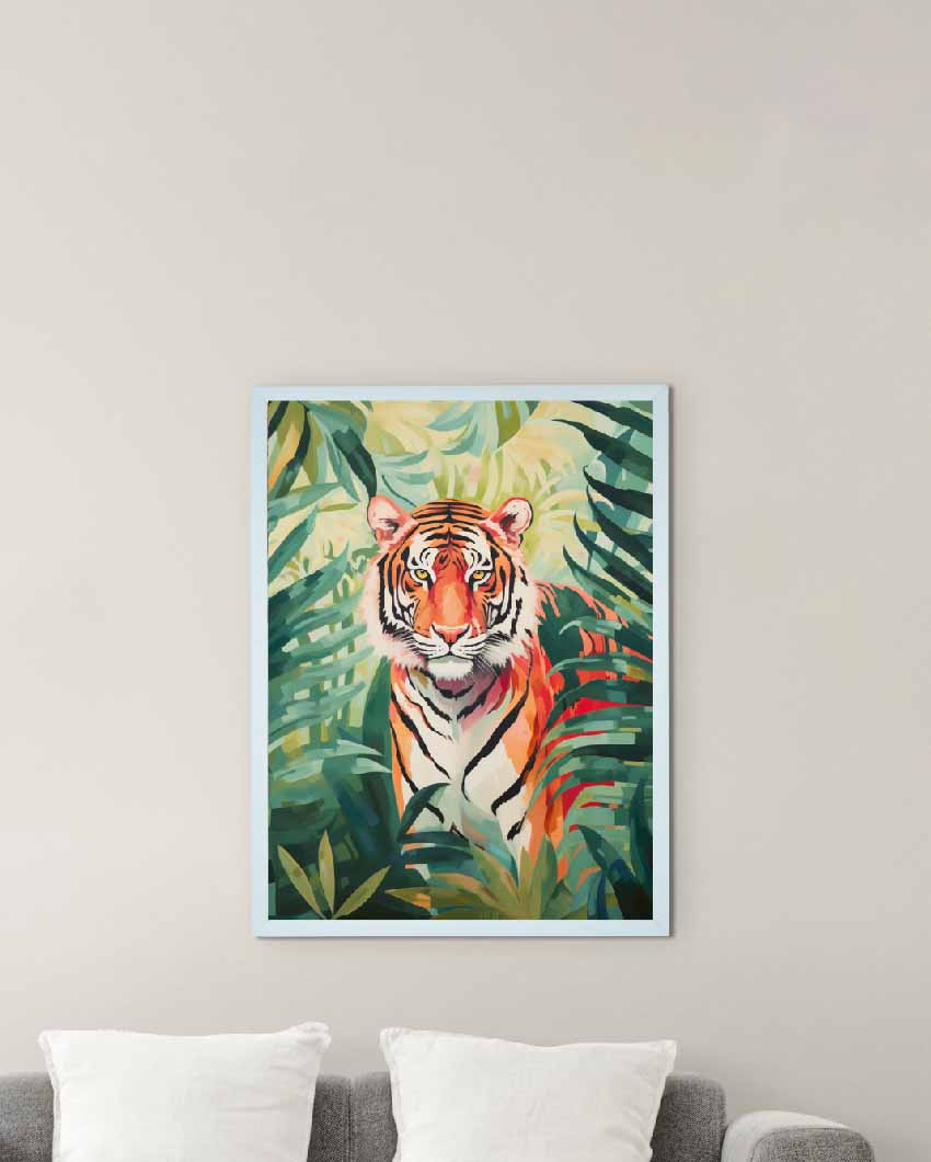 Premium Tiger Canvas Art Wall Painting