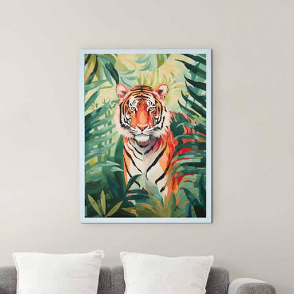 Premium Tiger Canvas Art Wall Painting