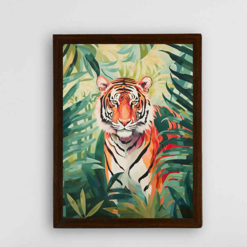 Premium Tiger Canvas Art Wall Painting