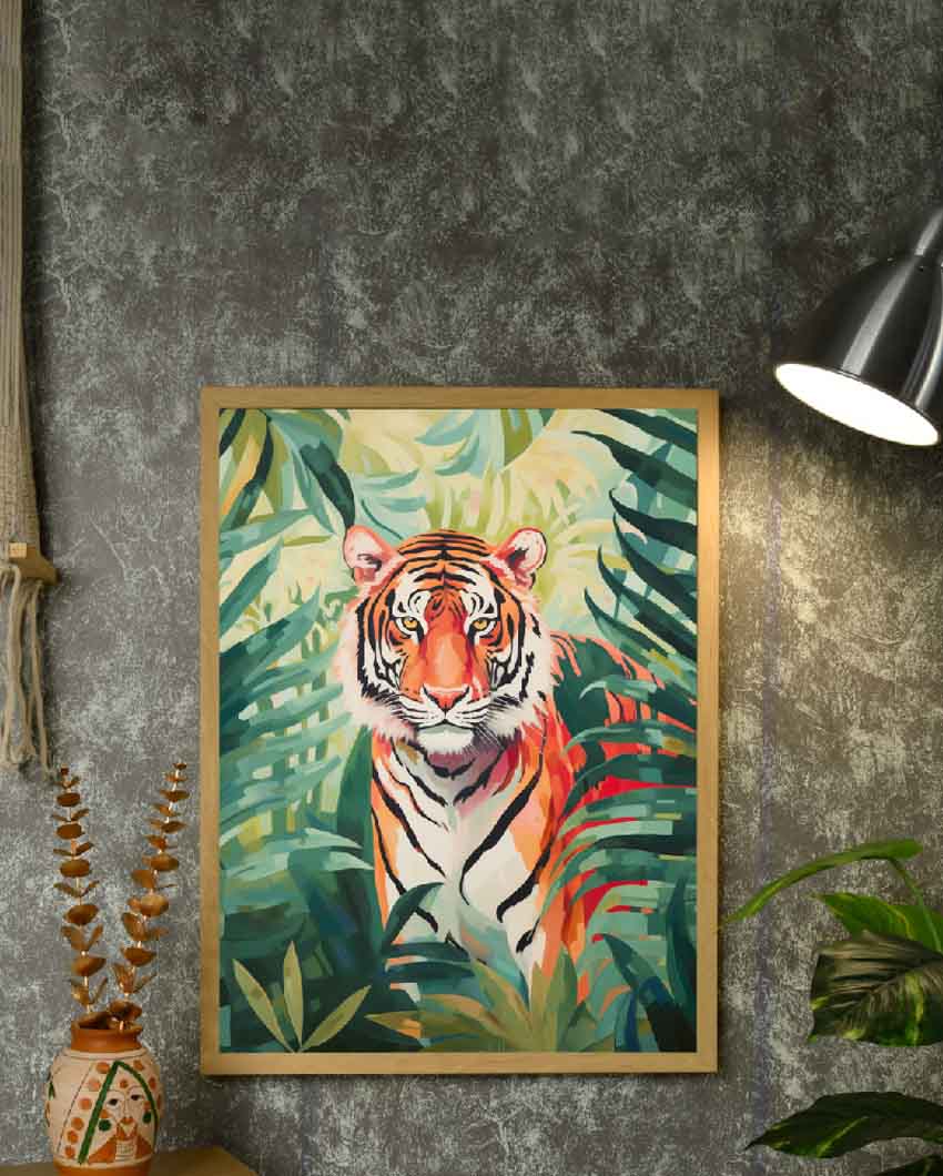 Premium Tiger Canvas Art Wall Painting