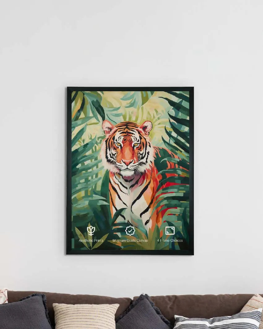 Premium Tiger Canvas Art Wall Painting